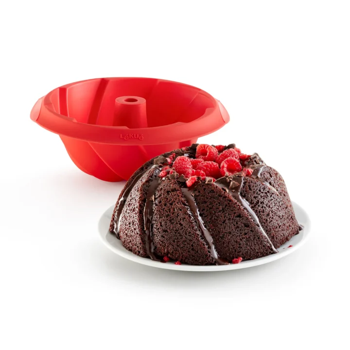 Molde-Lekue-Savarín-espiral-ø-20-cm-Rojo Molde Lekue Savarín espiral ø 20 cm Rojo