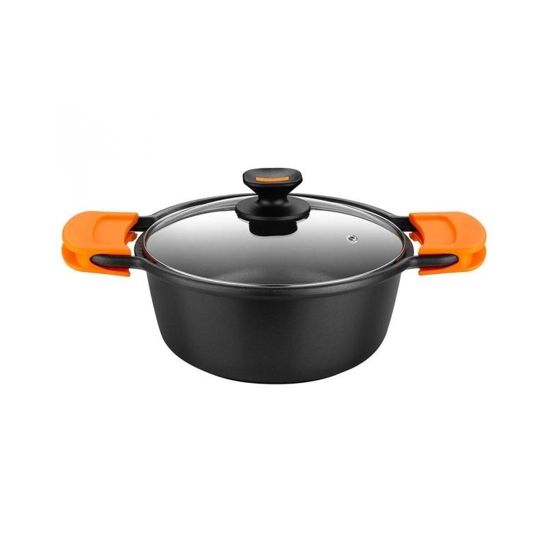 Cacerola Alta Monix Magma 20 cm Asas Naranjas Incluídas
