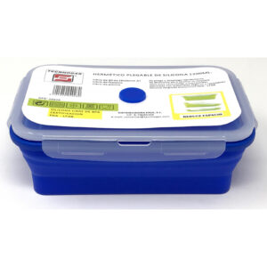 Tupper De Silicona  Rectangular Plegable  1200 ML.