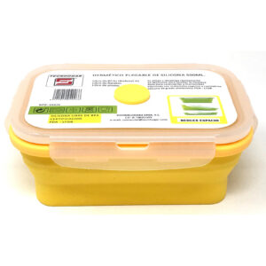 Tupper De Silicona Rectangular 500 ML.